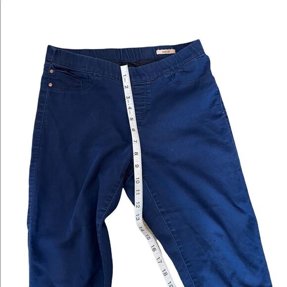 Blue Cropped Stretch Pull On Capri Cropped Pant 38 - Picture 6 of 11